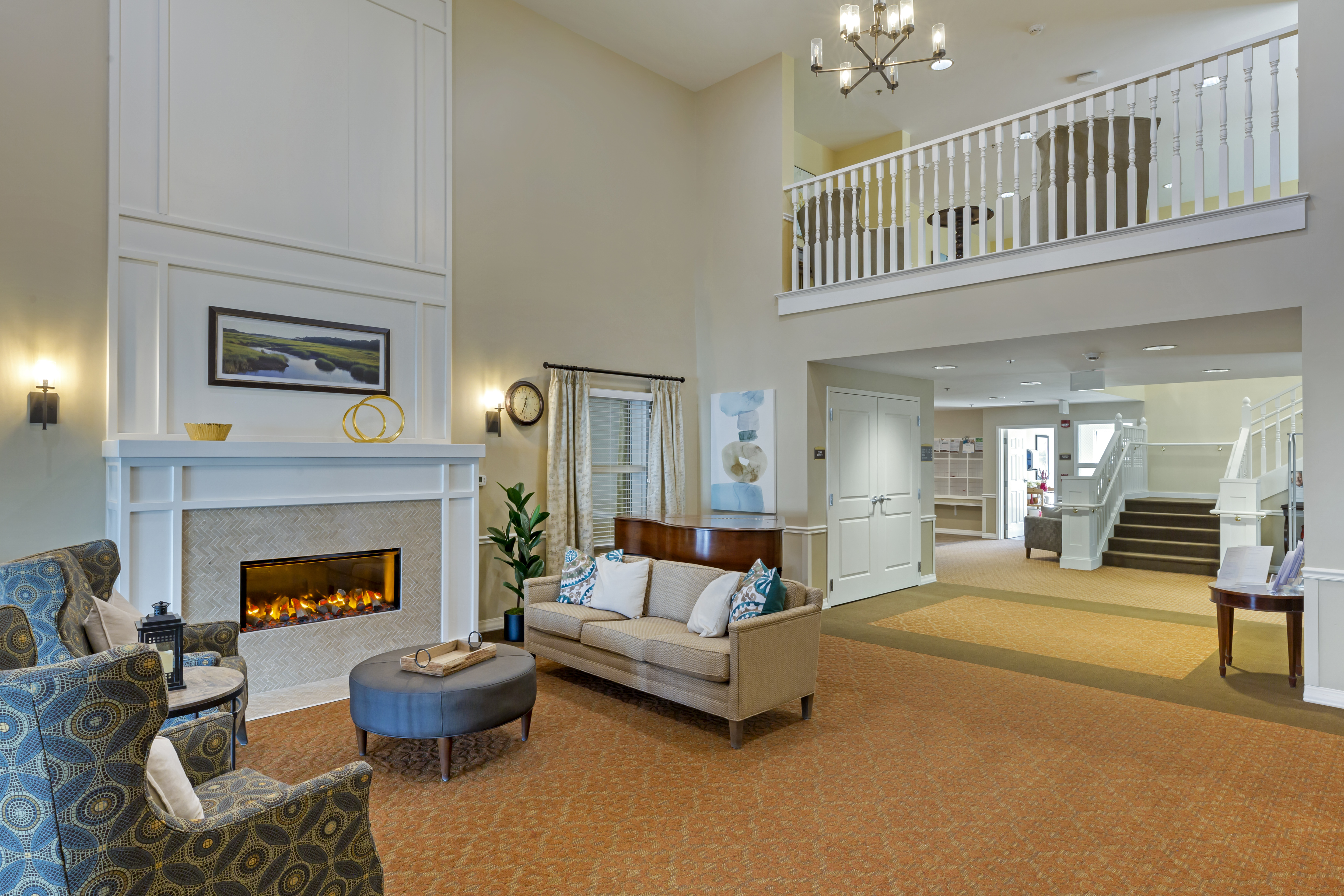 Brookdale Cushing Park Community Living Room