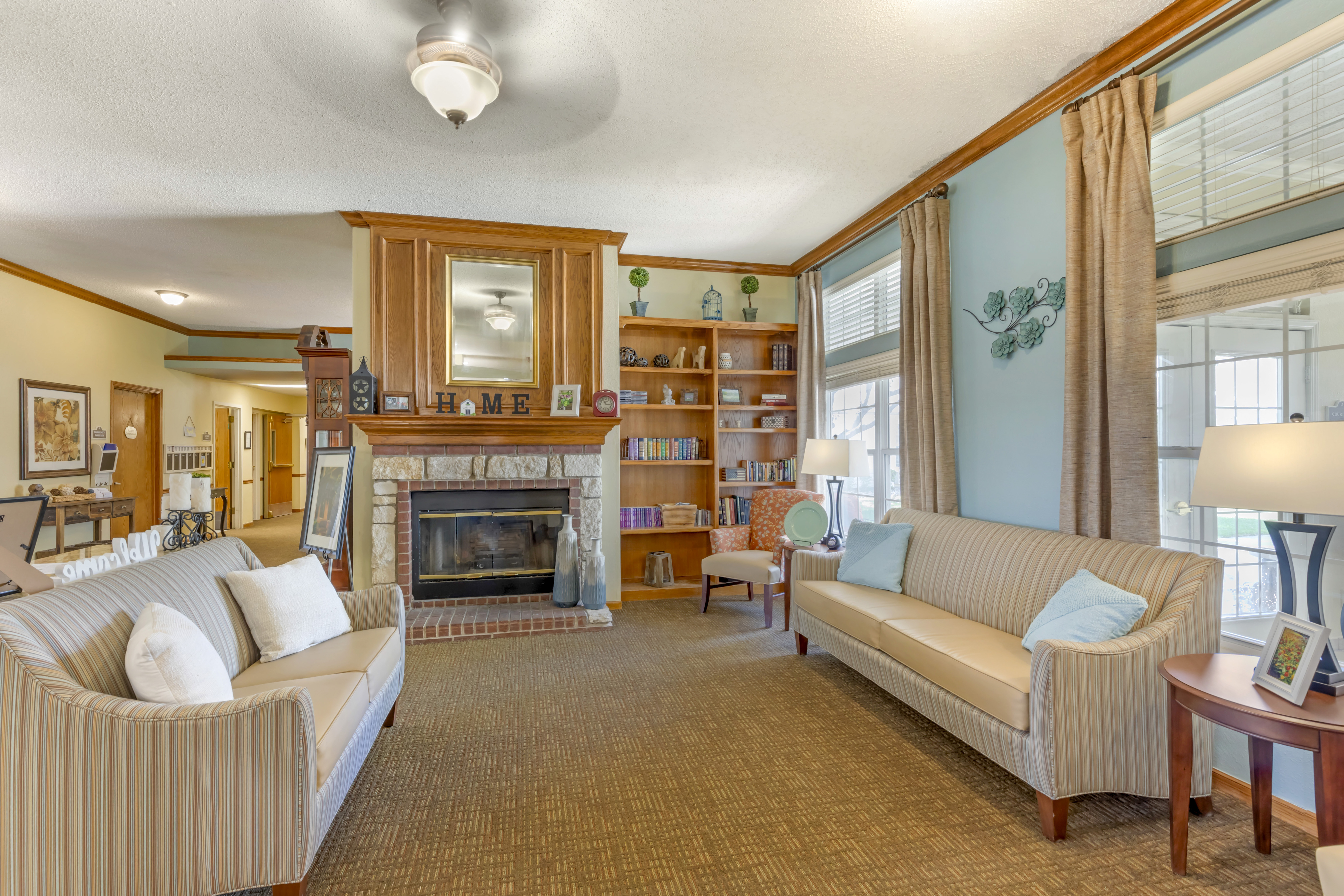 Brookdale Denton North Community Living Room