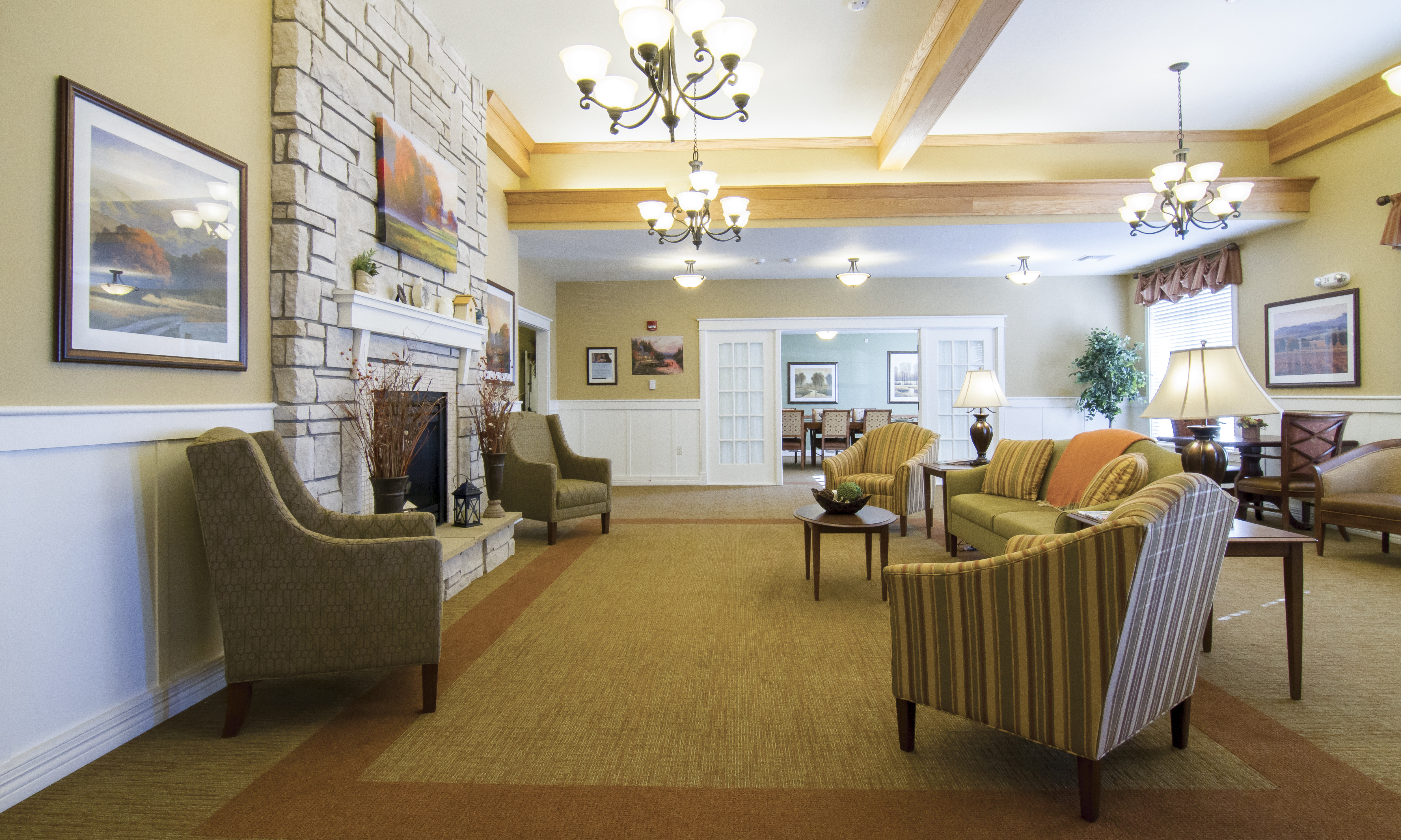 Brookdale Fort Collins Al Community Living Room