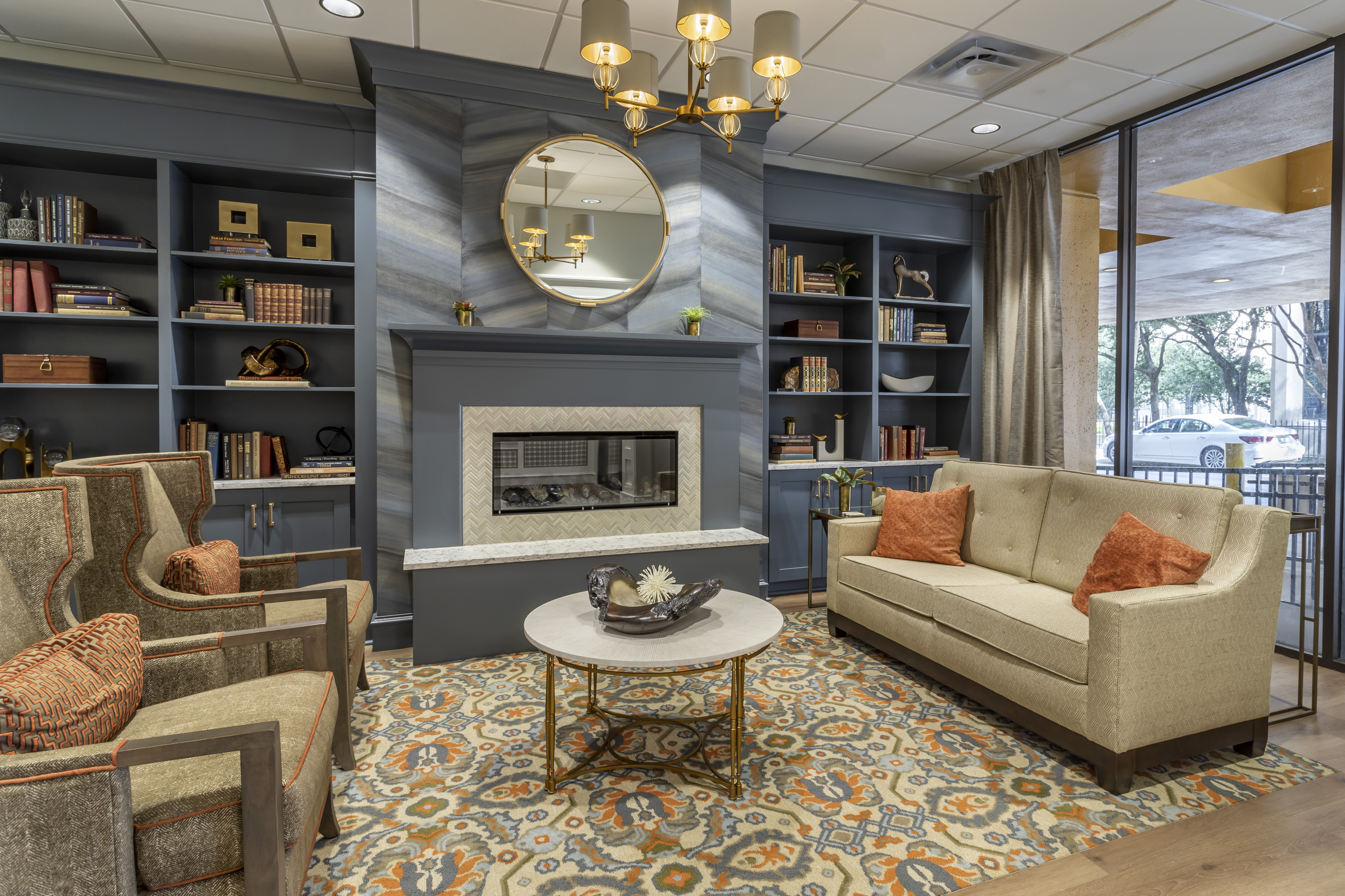 Brookdale Galleria Community Living Room