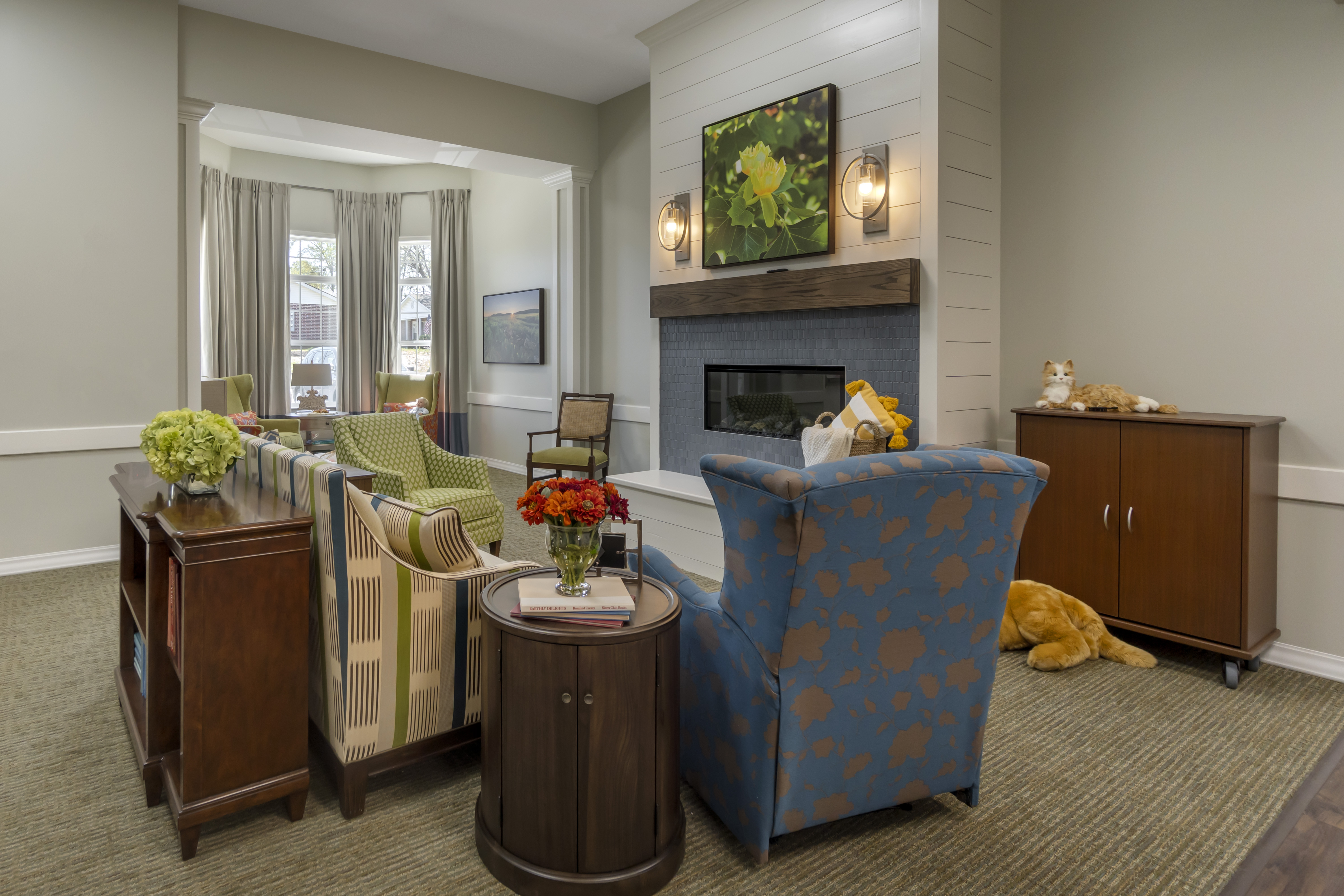 Brookdale Jackson Oaks Community Living Room