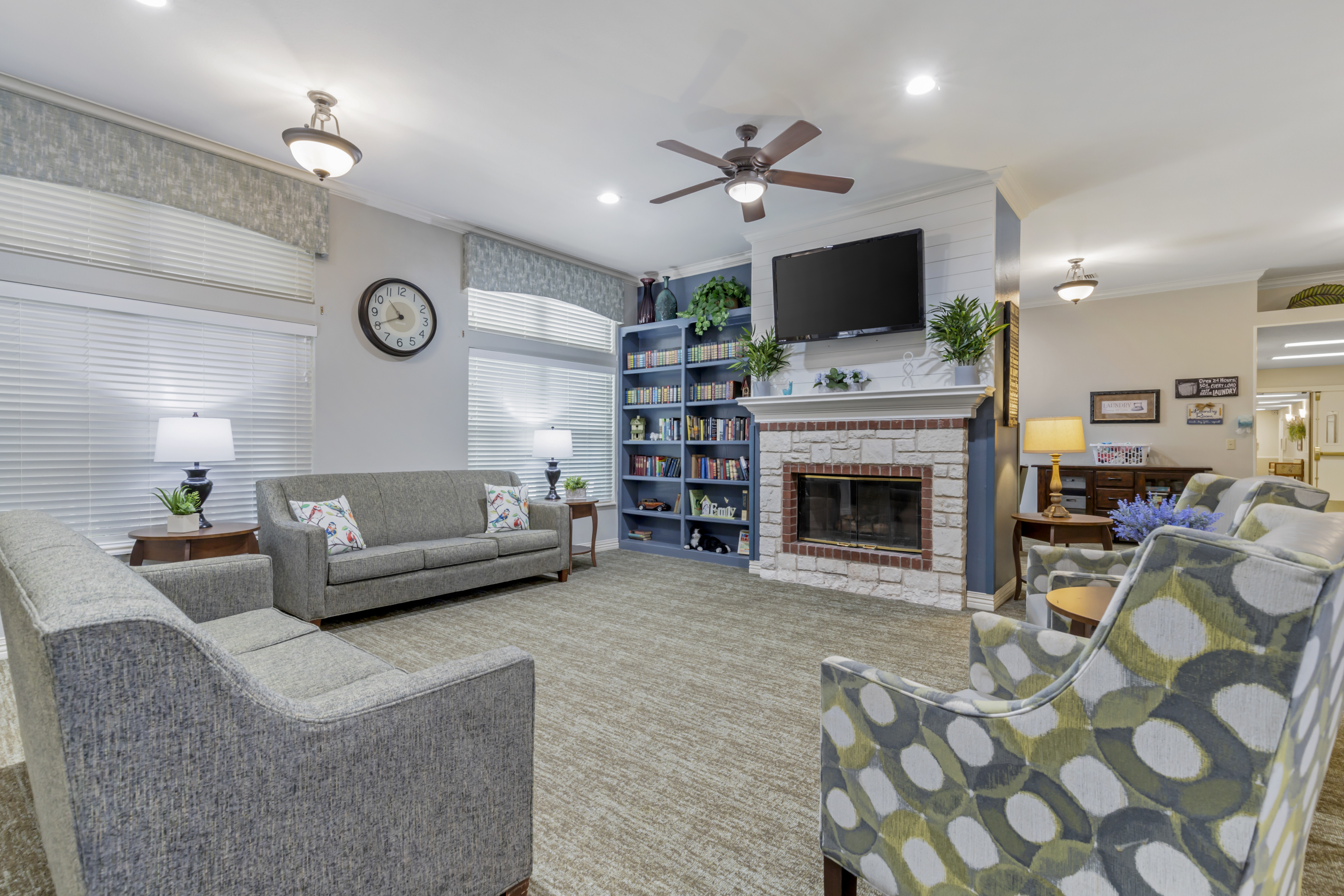 Brookdale Nacogdoches Community Living Room