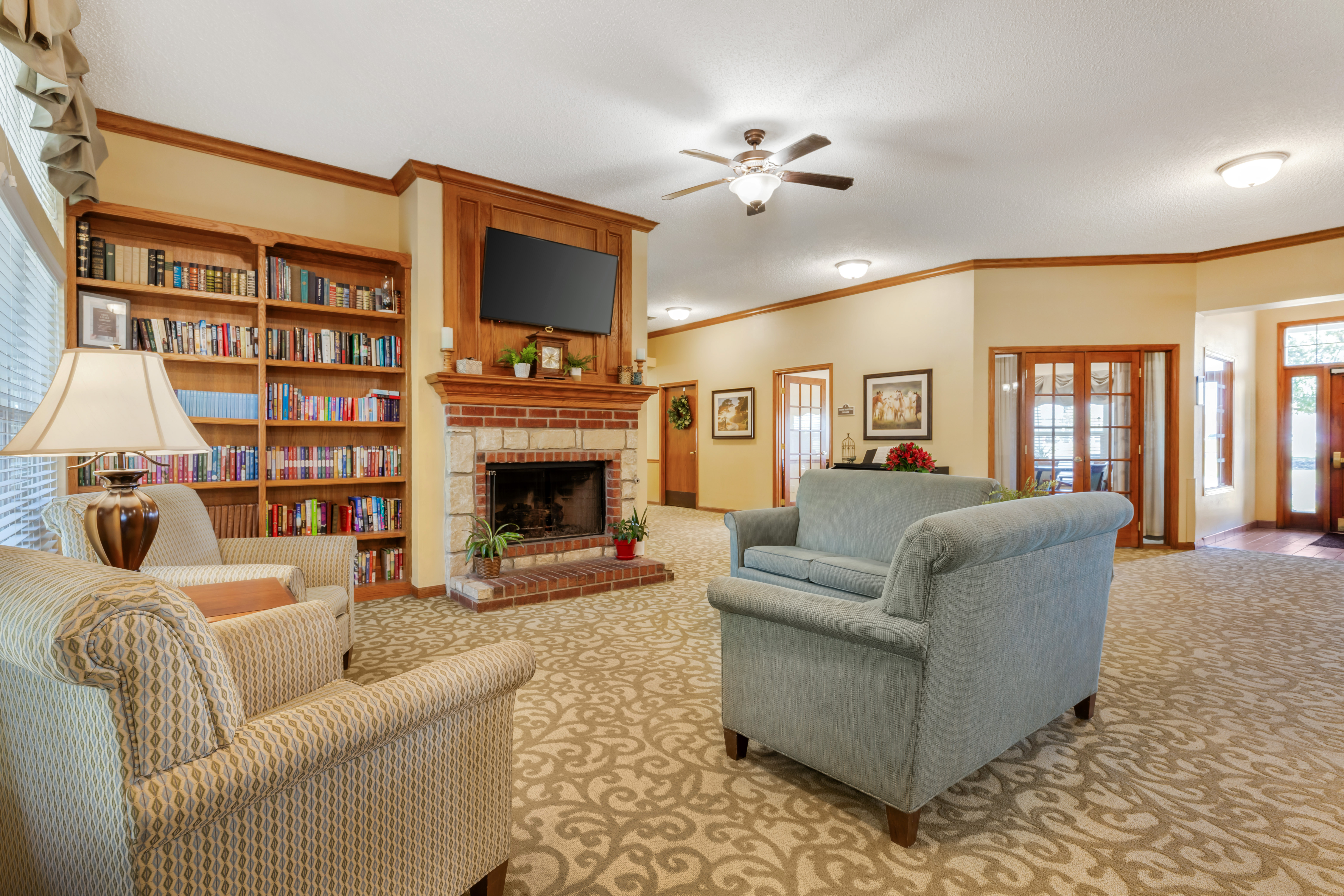 Brookdale Owasso Community Living Room