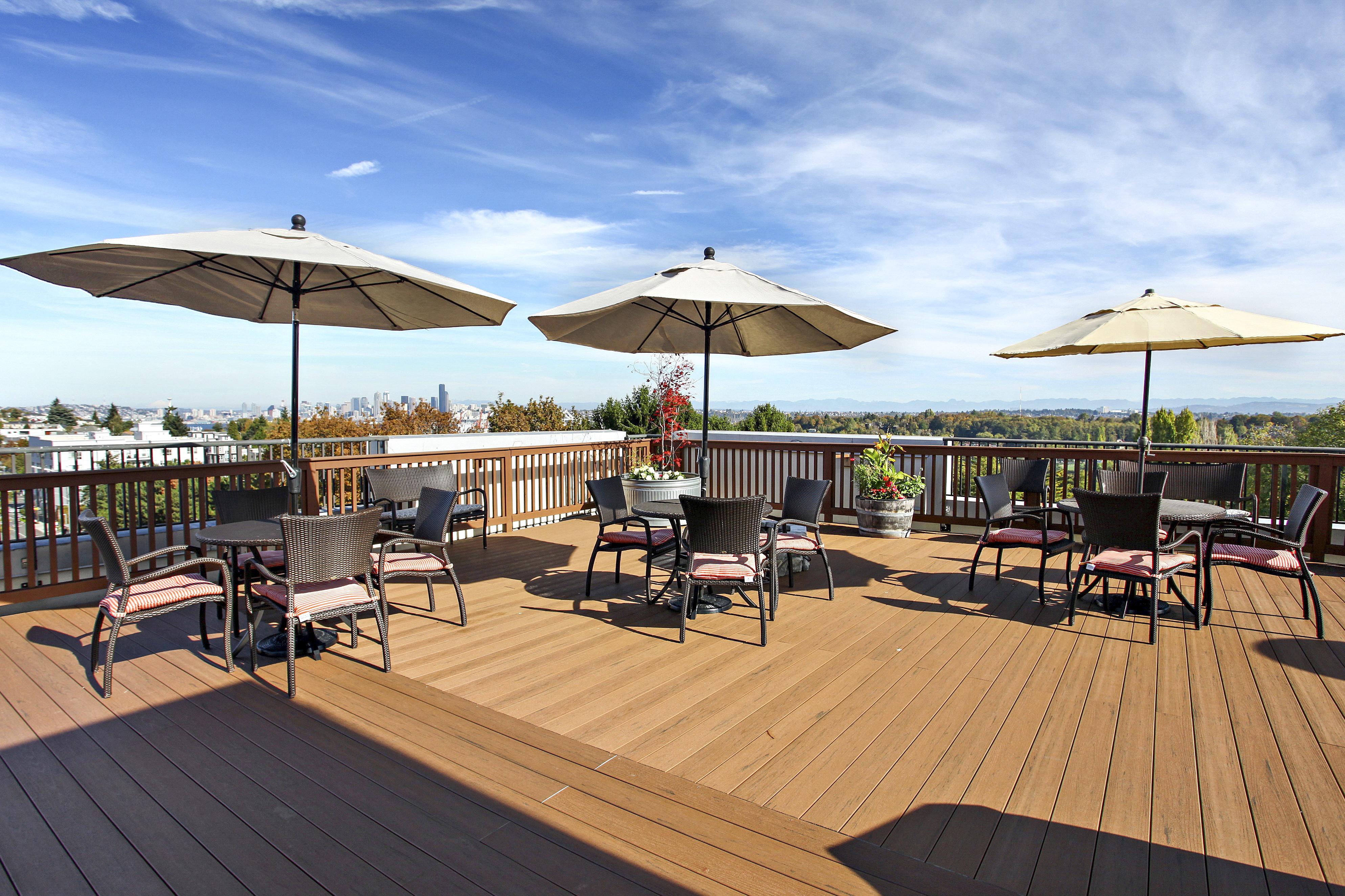 Brookdale West Seattle Rooftop Patio