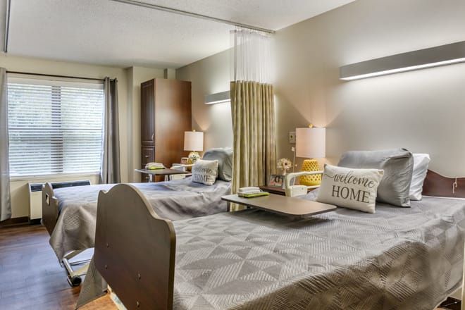 Brookdale Carriage Club Providence Skilled Nursing Bedroom