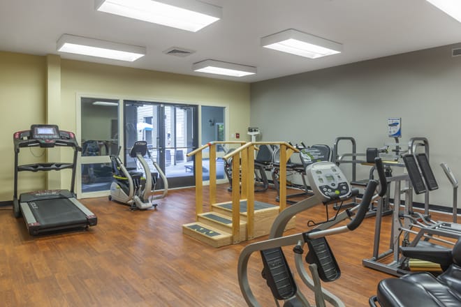 Brookdale Carriage Club Providence Skilled Nursing Physical Therapy Room