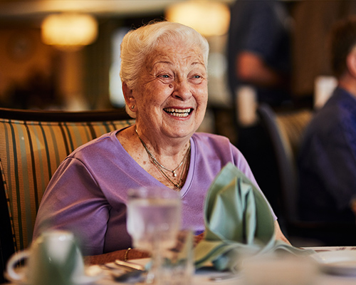 woman smiling