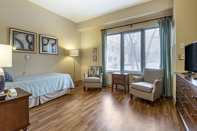 Brookdale Lisle Skilled Nursing Bedroom