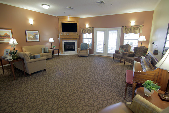 Brookdale Weatherford Community Living Room