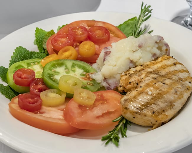 grilled chicken dinner