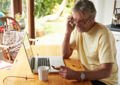 Man making a call