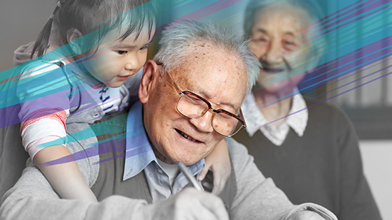 Senior With a Grandchild