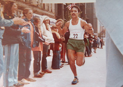 David Ladner running in race