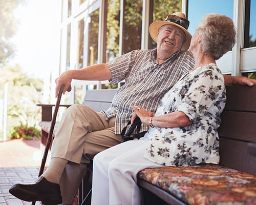 residents laughing