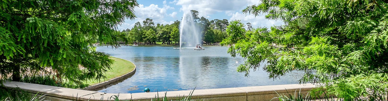 Houston park and fountain