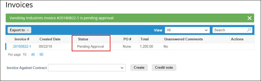 create invoice step 8